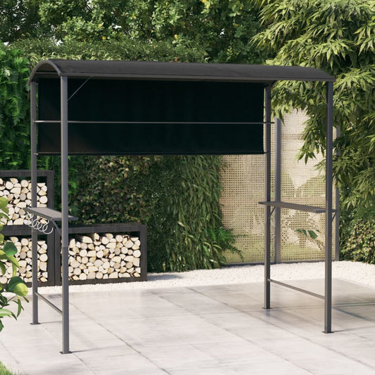 Cenador Con Tejado Gris 220X110X200 Cm
