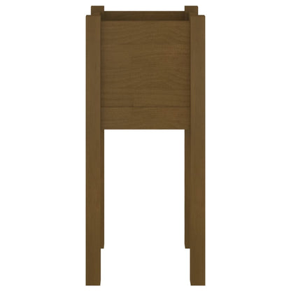 Jardineras 2 Uds Madera Maciza De Pino 31X31X70 Cm