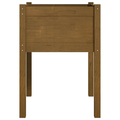 Jardineras 2 Uds Madera Maciza De Pino 50X50X70 Cm