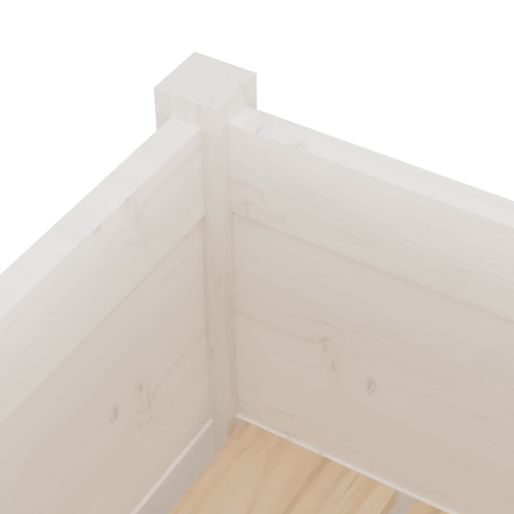 Jardineras 2 Uds Madera Maciza De Pino 70X70X70 Cm
