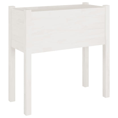 Jardineras 2 Uds Madera Maciza De Pino 70X31X70 Cm