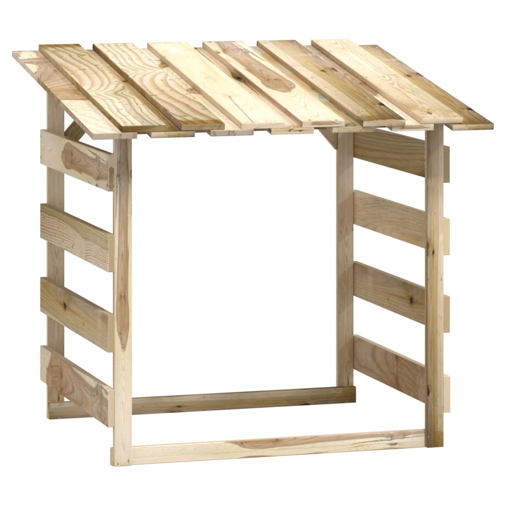 Pérgola Con Techo Madera De Pino Impregnada