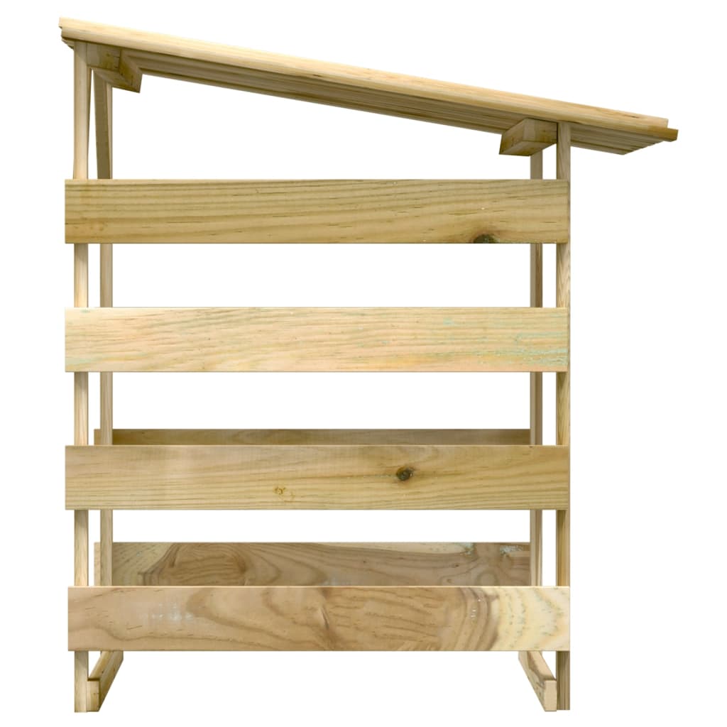 Pérgola Con Techo Madera De Pino Impregnada