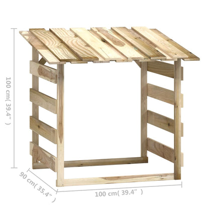 Pérgola Con Techo Madera De Pino Impregnada