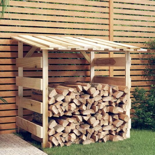 Pérgola Con Techo Madera De Pino Impregnada