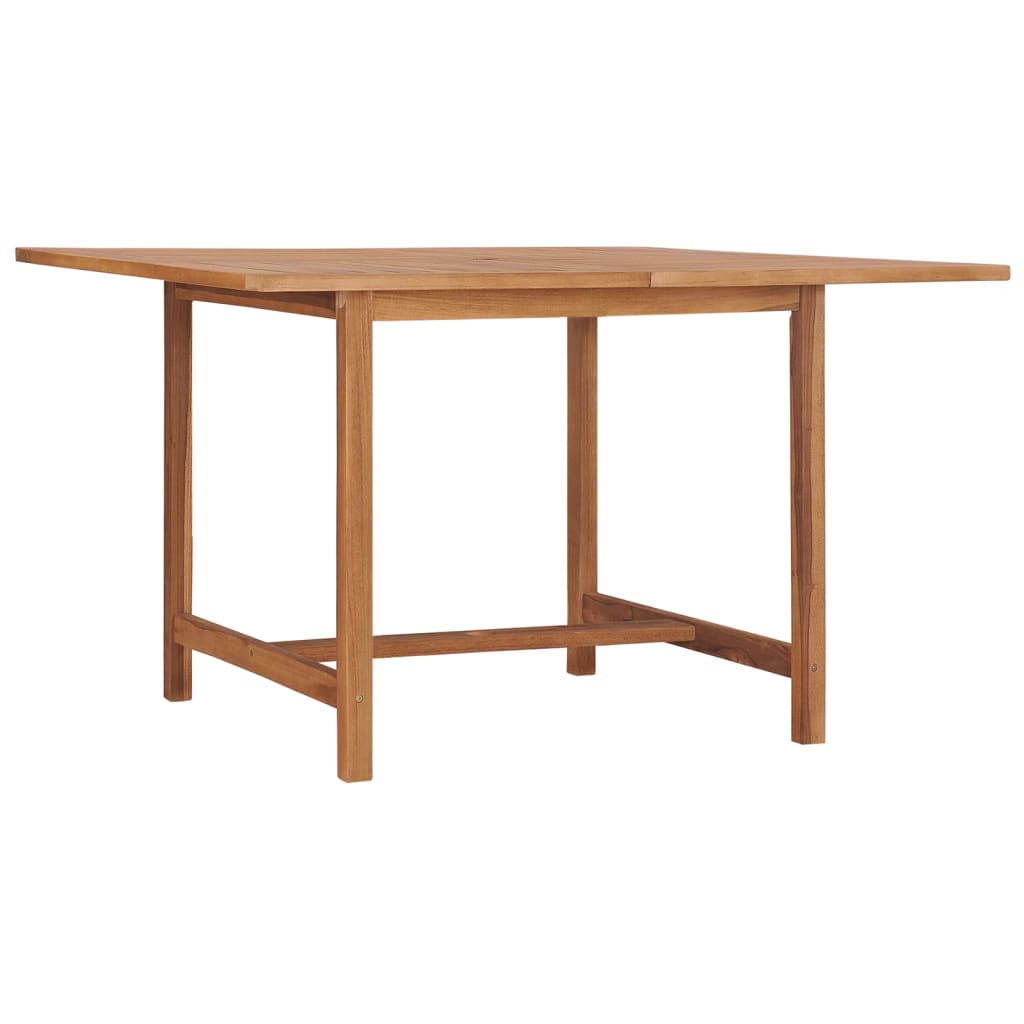 Mesa De Comedor De Jardín Madera Maciza De Teca 110X110X75 Cm