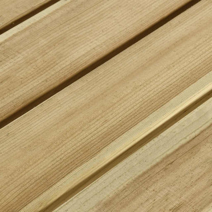 Mesa De Pícnic Con Bancos Madera Pino Impregnada