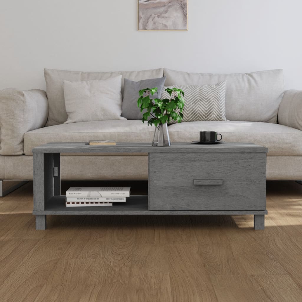 Mesa De Centro Hamar Madera Maciza Pino 100X55X35Cm