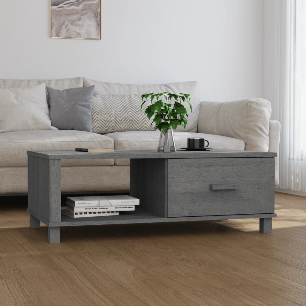 Mesa De Centro Hamar Madera Maciza Pino 100X55X35Cm