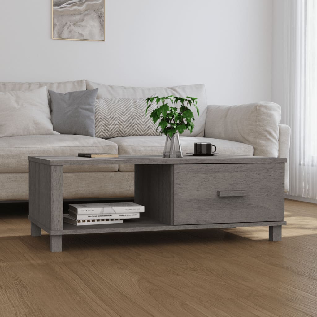 Mesa De Centro Hamar Madera Maciza Pino 100X55X35Cm