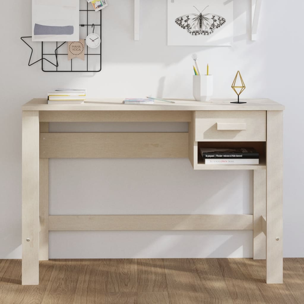Escritorio Hamar Madera Maciza Pino 110X40X75 Cm