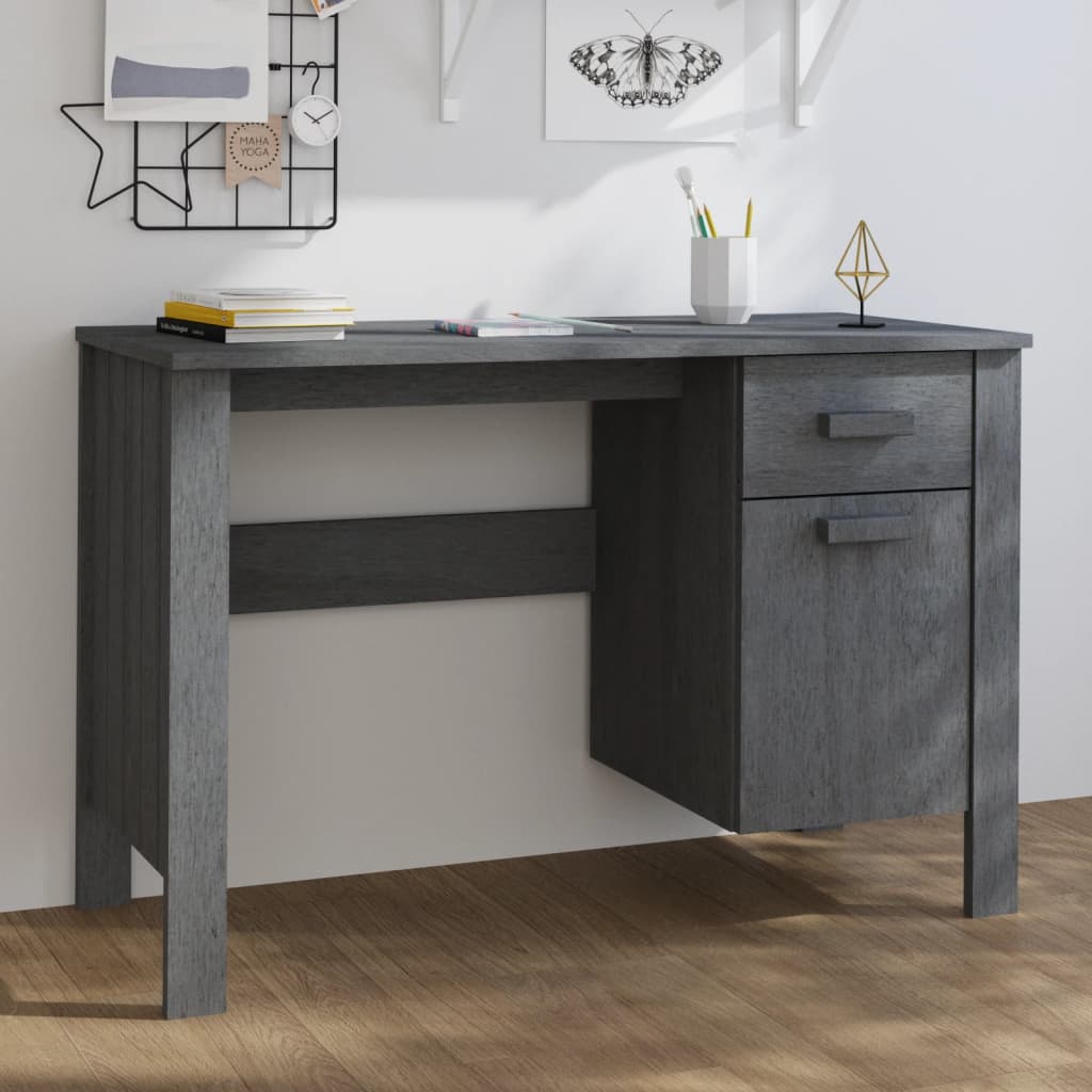 Escritorio Hamar Madera Maciza De Pino 113X50X75 Cm