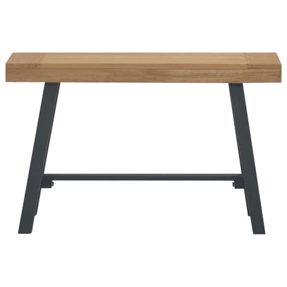 Banco De Madera Maciza De Teca 80 Cm