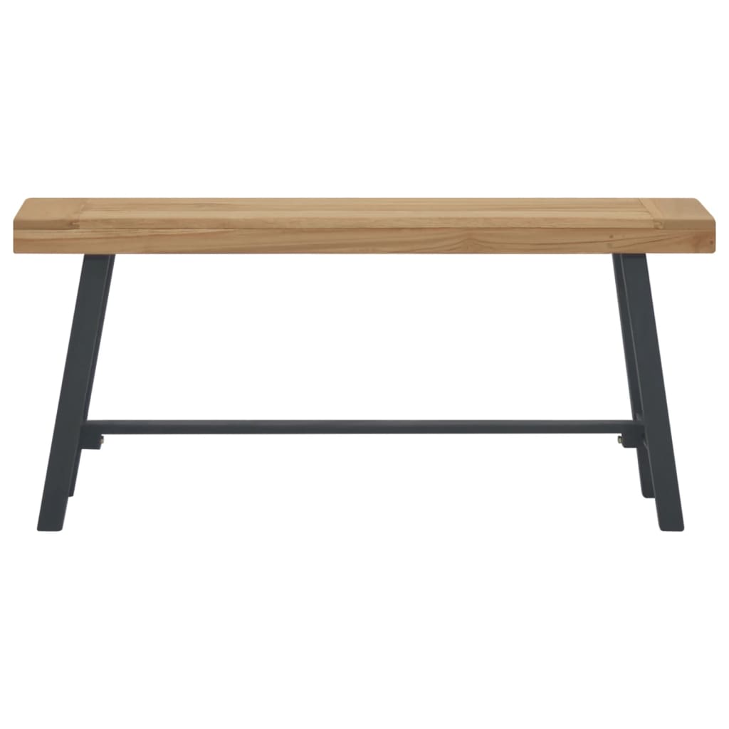 Banco De Madera Maciza De Teca 110 Cm