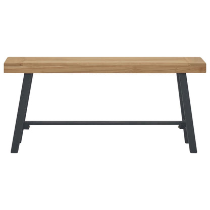 Banco De Madera Maciza De Teca 110 Cm