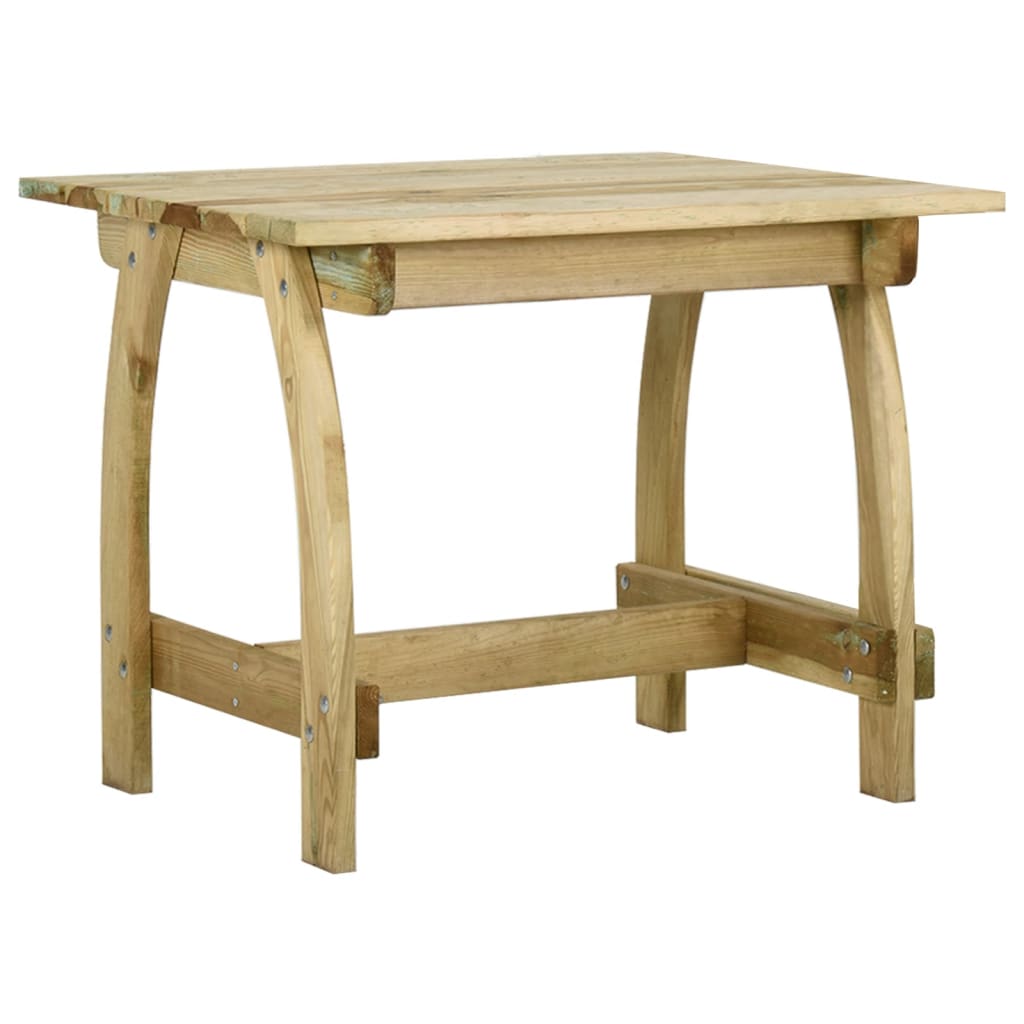 Mesa De Jardín De Madera De Pino Impregnada