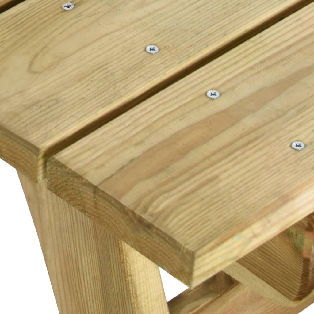Mesa De Jardín De Madera De Pino Impregnada