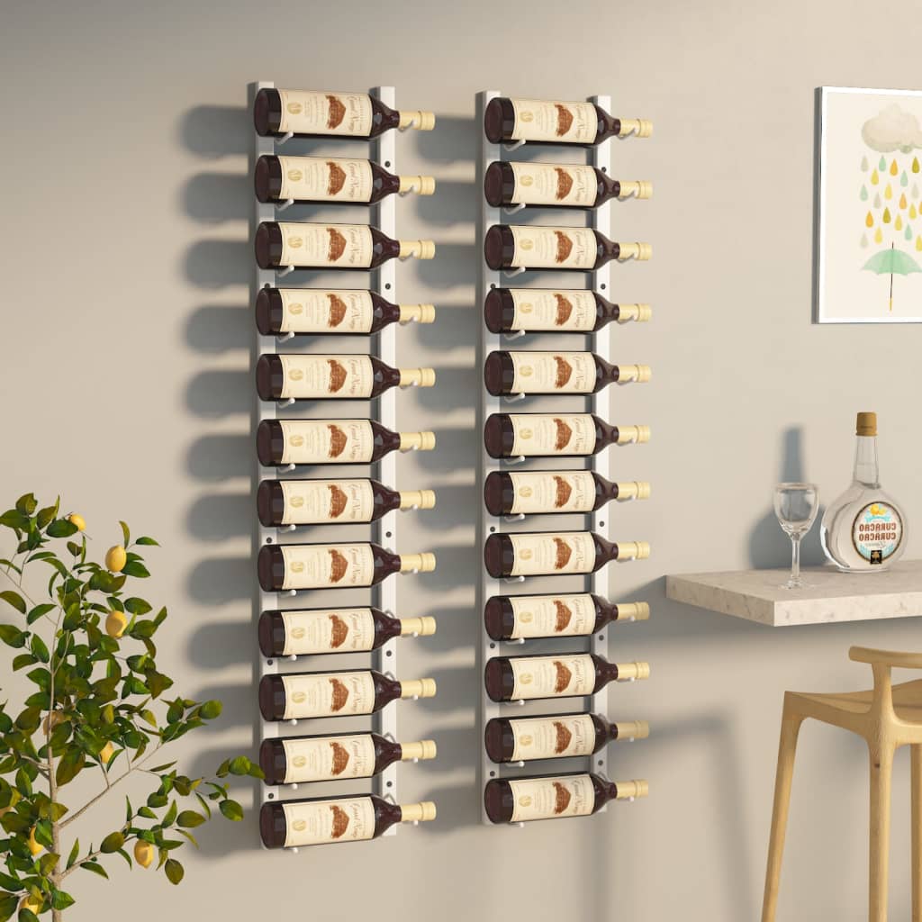 Botellero De Pared Para 12 Botellas Hierro