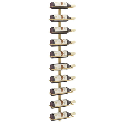 Botellero De Pared Para 10 Botellas De Metal