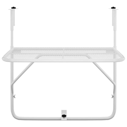 Mesa De Balcón Acero Blanca 60X40 Cm