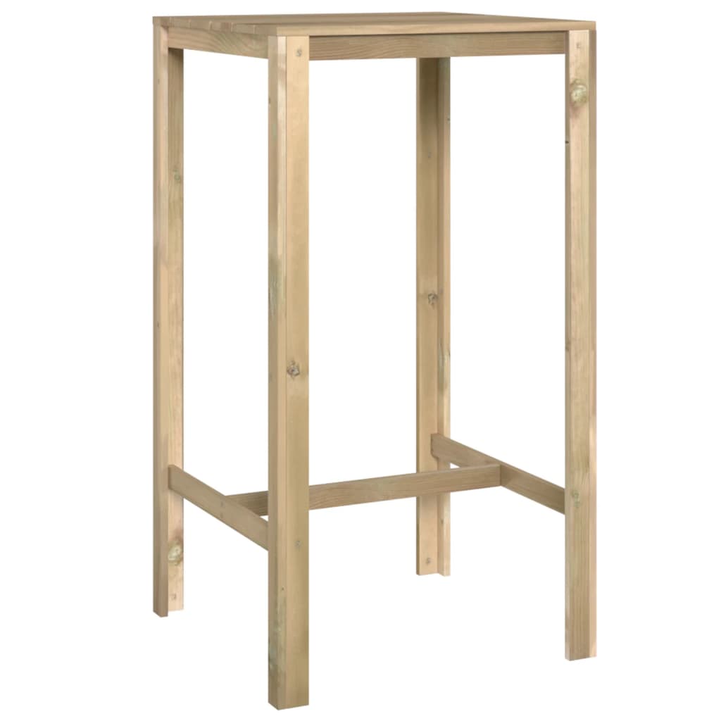 Mesa De Bar Madera De Pino Impregnada