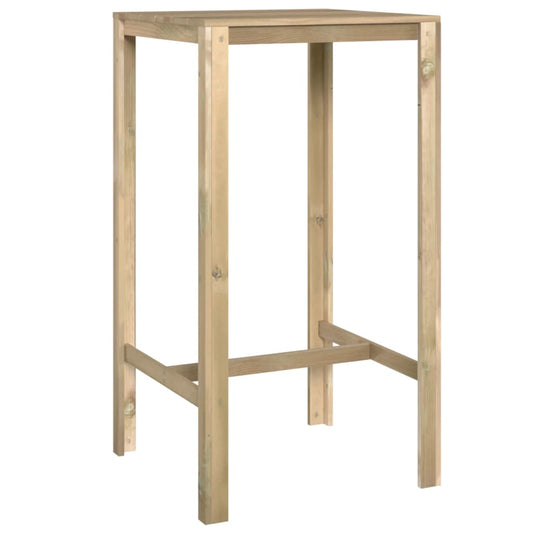 Mesa De Bar Madera De Pino Impregnada