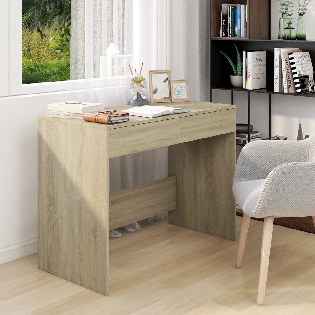 Escritorio De Madera De Ingeniería 101X50X76,5 Cm