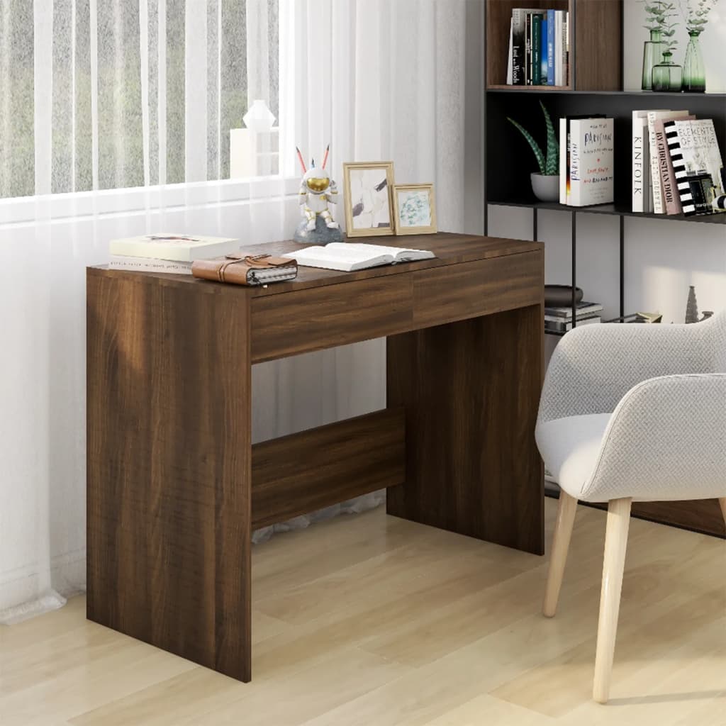 Escritorio De Madera De Ingeniería 101X50X76,5 Cm