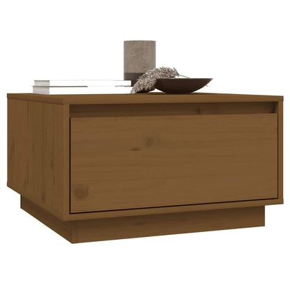 Mesa De Centro Madera Maciza De Pino 55X56X32 Cm