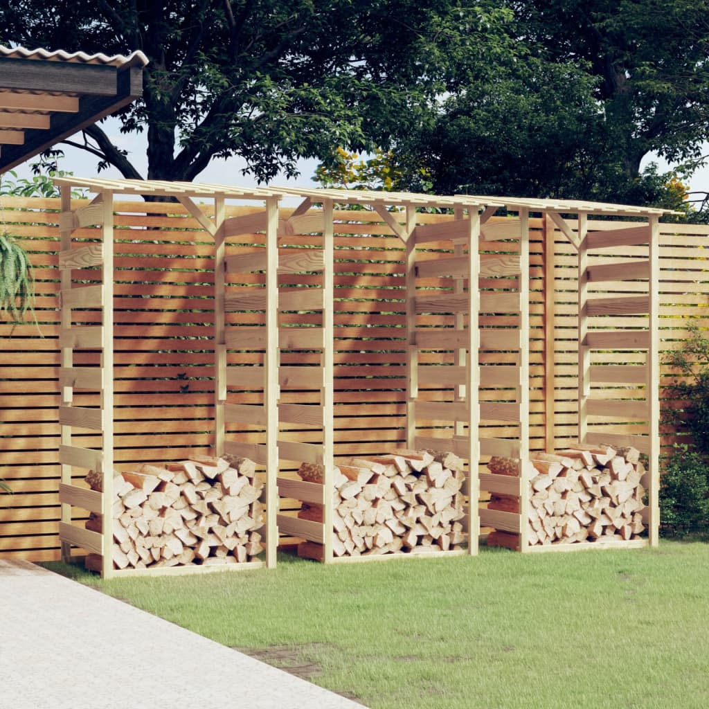 Pérgola Con Techo Madera De Pino Impregnada