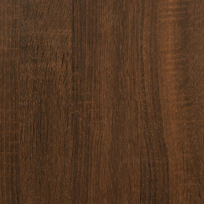 Mesa De Centro Madera De Ingeniería Roble Marrón 90X60X35 Cm