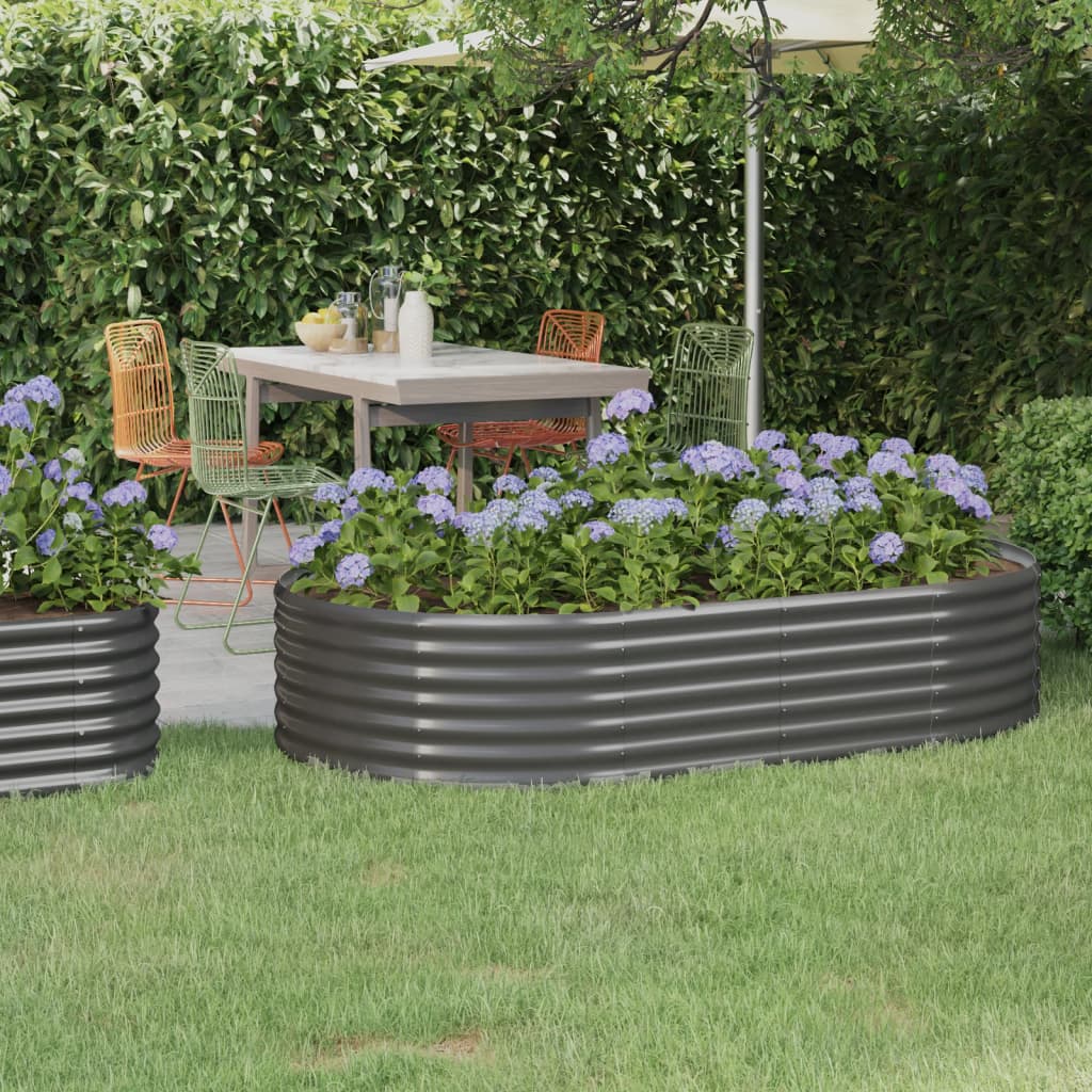Jardinera Elevada De Acero Galvanizado