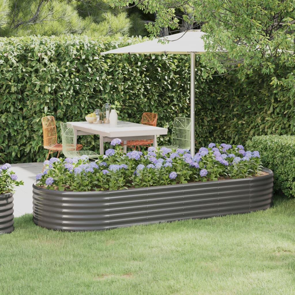 Jardinera Elevada De Acero Galvanizado
