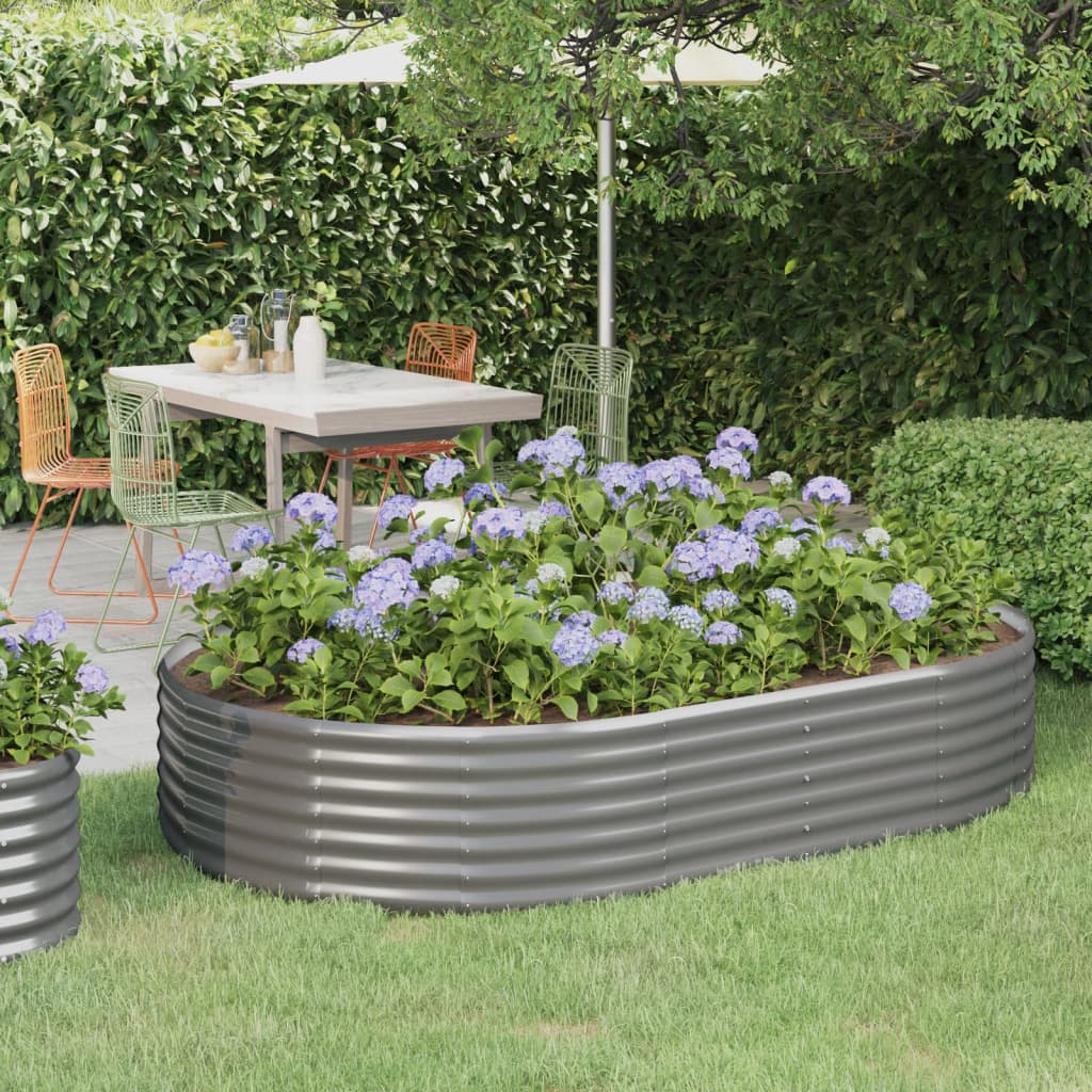 Jardinera Elevada De Acero Galvanizado