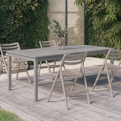 Mesa De Jardín Madera Maciza De Acacia Lavado