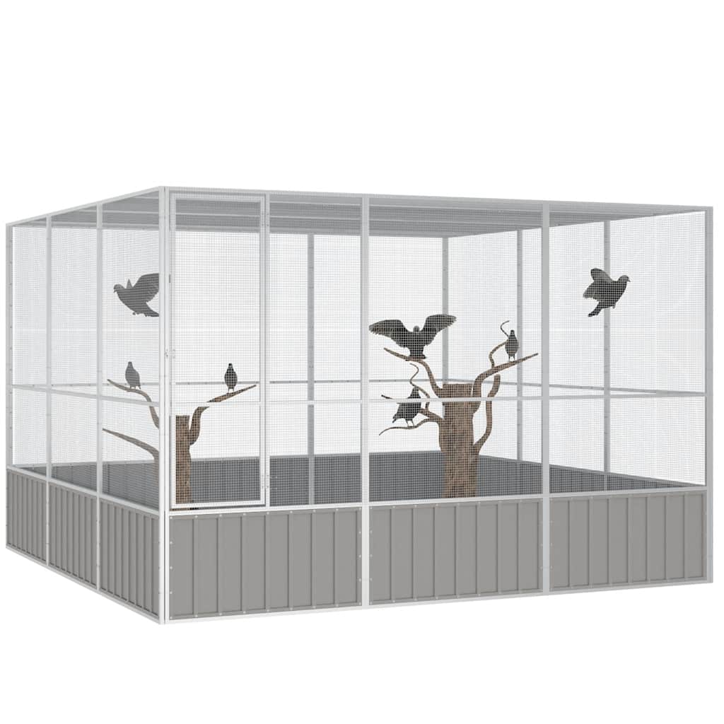 Jaula Pájaros Acero Galvanizado 302,5X324,5X211,5 Cm