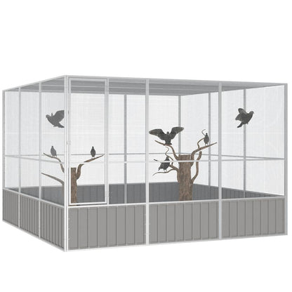 Jaula Pájaros Acero Galvanizado 302,5X324,5X211,5 Cm