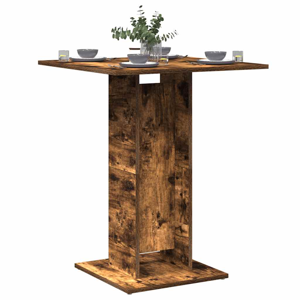 Mesa De Bistró De De 60X60X75 Cm, Fabricada En Madera De Ingeniería