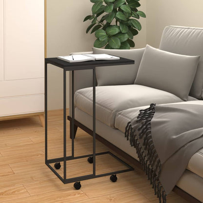 Mesa Auxiliar De Madera Contrachapada Negro