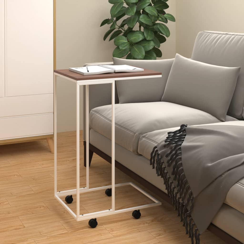 Mesa Auxiliar De Madera Contrachapada Negro