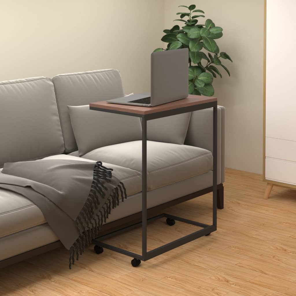 Mesa Auxiliar De Madera Contrachapada Negro