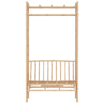Banco De Jardín Con Pérgola Bambú 116 Cm