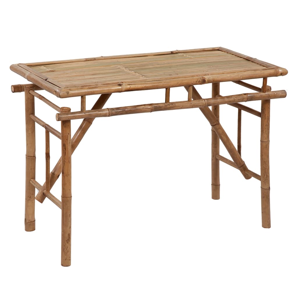 Mesa Plegable De Jardín De Bambú