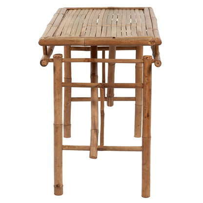 Mesa Plegable De Jardín De Bambú