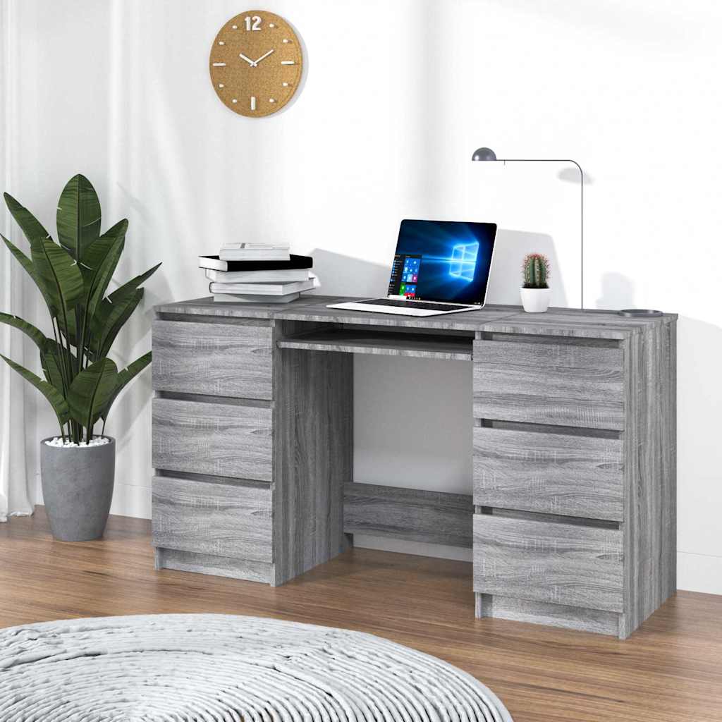 Escritorio De Madera Contrachapada 140X50X77 Cm