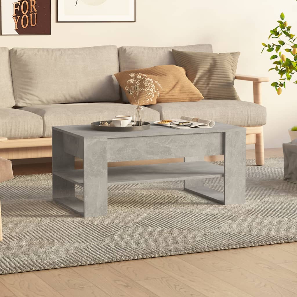 Mesa De Centro Madera De Ingeniería 102X55X45 Cm