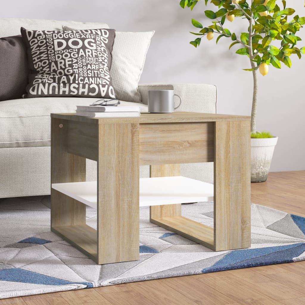Mesa De Centro Madera De Ingeniería 55,5X55X45 Cm