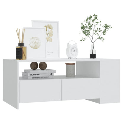Mesa De Centro Madera De Ingeniería 102X55X42 Cm