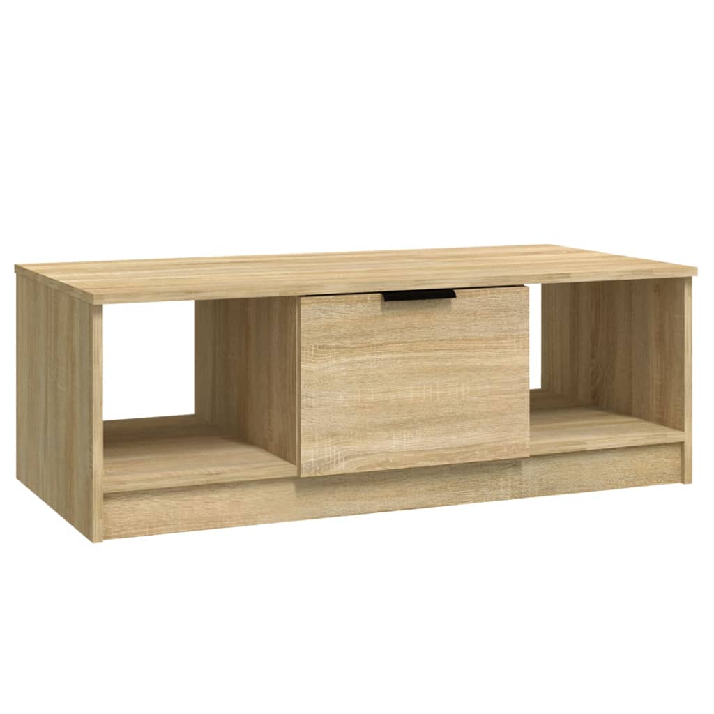 Mesa De Centro Madera De Ingeniería 102X50X36 Cm
