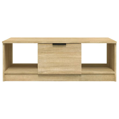 Mesa De Centro Madera De Ingeniería 102X50X36 Cm